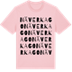 Pink Cotton t-shirt med Näverkago ordlek t-shirt
