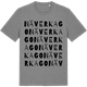 Mid Heather Gray t-shirt med Näverkago ordlek t-shirt