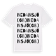 Nedansjö(gb) ordlek t-shirt