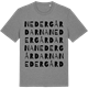 Mid Heather Gray t-shirt med Nedergårdarna ordlek t-shirt