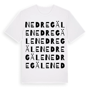 Nedre Gäle ordlek t-shirt – ekologisk bomull t-shirt från Pinshirt