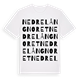 Nedre Långnoret ordlek t-shirt