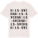Vintage White t-shirt med Nils-Svens ordlek t-shirt