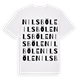 White t-shirt med Nilsböle ordlek t-shirt