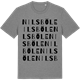 Mid Heather Gray t-shirt med Nilsböle ordlek t-shirt