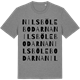 Mid Heather Gray t-shirt med Nilsbölebodarna ordlek t-shirt