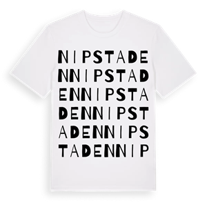 Nipstaden ordlek t-shirt – ekologisk bomull t-shirt från Pinshirt