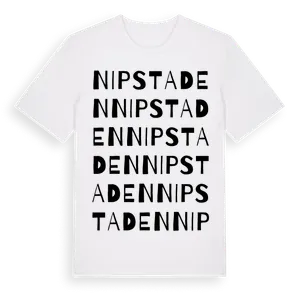 Nipstaden ordlek t-shirt – ekologisk bomull t-shirt från Pinshirt