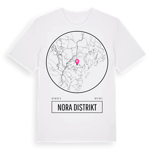 Nora distrikt t-shirt – ekologisk bomull t-shirt från Pinshirt