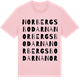 Pink Cotton t-shirt med Norbergsbodarna ordlek t-shirt