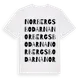 White t-shirt med Norbergsbodarna ordlek t-shirt