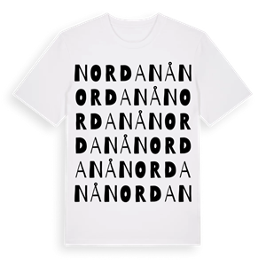 Nordanå ordlek t-shirt – ekologisk bomull t-shirt från Pinshirt