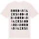 Vintage White t-shirt med Nordanåkersbodarna ordlek t-shirt
