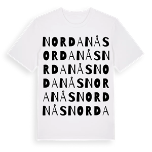 Nordanås ordlek t-shirt – ekologisk bomull t-shirt från Pinshirt