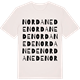 Vintage White t-shirt med Nordanede ordlek t-shirt