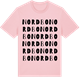 Pink Cotton t-shirt med Nordbo ordlek t-shirt