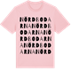 Pink Cotton t-shirt med Nördbodarna ordlek t-shirt