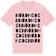 Pink Cotton t-shirt med Nördheden ordlek t-shirt
