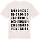 Vintage White t-shirt med Nördheden ordlek t-shirt