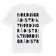 Nordingrå distrikt ordlek t-shirt