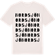 Vintage White t-shirt med Nordsjö ordlek t-shirt