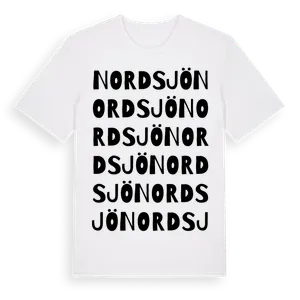 Nordsjö ordlek t-shirt – ekologisk bomull t-shirt från Pinshirt