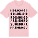 Pink Cotton t-shirt med Nordsjöbodarna ordlek t-shirt