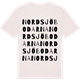 Vintage White t-shirt med Nordsjöbodarna ordlek t-shirt