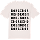 Vintage White t-shirt med Norge ordlek t-shirt