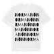 White t-shirt med Normanön ordlek t-shirt