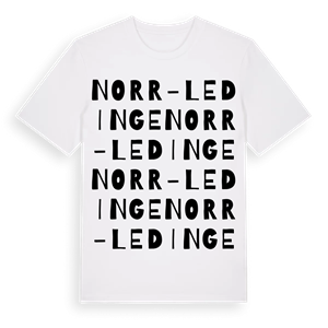 Norr-Ledinge ordlek t-shirt – ekologisk bomull t-shirt från Pinshirt