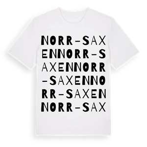 Norr-Saxen ordlek t-shirt – ekologisk bomull t-shirt från Pinshirt