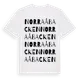 White t-shirt med Norra Åbacken ordlek t-shirt
