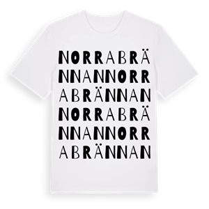 Norra Brännan ordlek t-shirt – ekologisk bomull t-shirt från Pinshirt