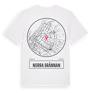 Norra Brännan t-shirt – ekologisk bomull t-shirt från Pinshirt