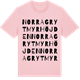 Pink Cotton t-shirt med Norra Grytmyrhöjden ordlek t-shirt