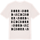 Vintage White t-shirt med Norra Nordanede ordlek t-shirt