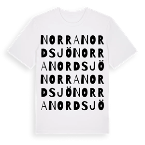 Norra Nordsjö ordlek t-shirt – ekologisk bomull t-shirt från Pinshirt
