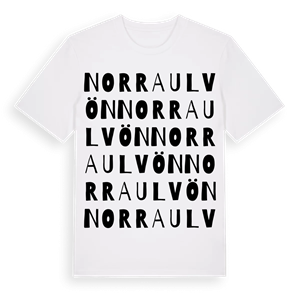 Norra Ulvön ordlek t-shirt – ekologisk bomull t-shirt från Pinshirt