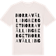 Vintage White t-shirt med Norra Vällingberget ordlek t-shirt