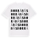 White t-shirt med Norrånäs ordlek t-shirt
