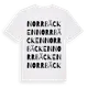 White t-shirt med Norrbäcken ordlek t-shirt