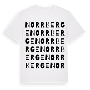 Norrberge ordlek t-shirt – ekologisk bomull t-shirt från Pinshirt