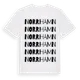 White t-shirt med Norrhamn ordlek t-shirt