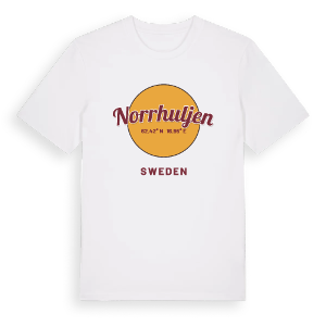 Norrhuljen cirkel t-shirt – ekologisk bomull t-shirt från Pinshirt