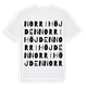 White t-shirt med Norrihöjden ordlek t-shirt