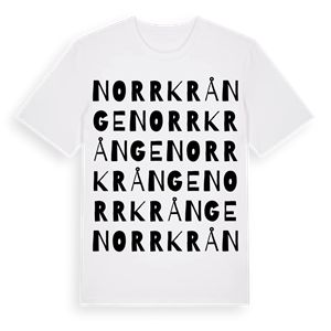 Norrkrånge ordlek t-shirt – ekologisk bomull t-shirt från Pinshirt