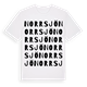 White t-shirt med Norrsjö ordlek t-shirt