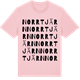 Pink Cotton t-shirt med Norrtjärn ordlek t-shirt