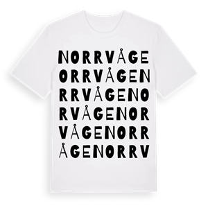 Norrvåge ordlek t-shirt – ekologisk bomull t-shirt från Pinshirt